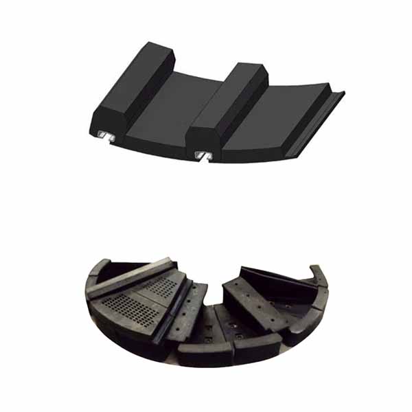 Rubber mill linings