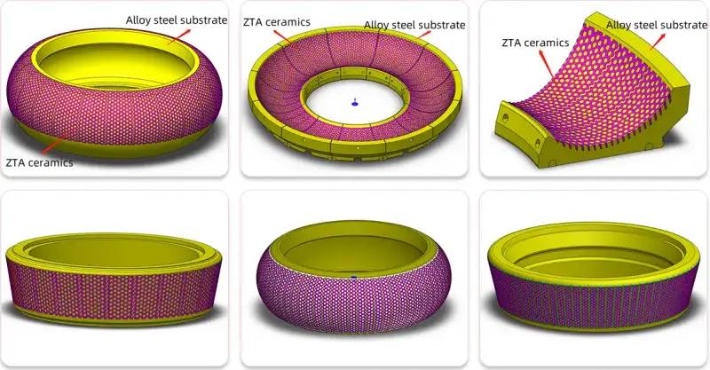 Ceramic alloy grinding roller