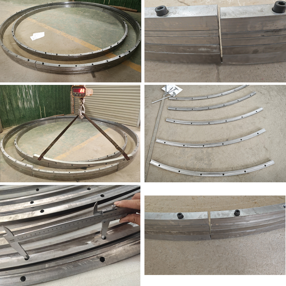 Grinding table dam ring segment